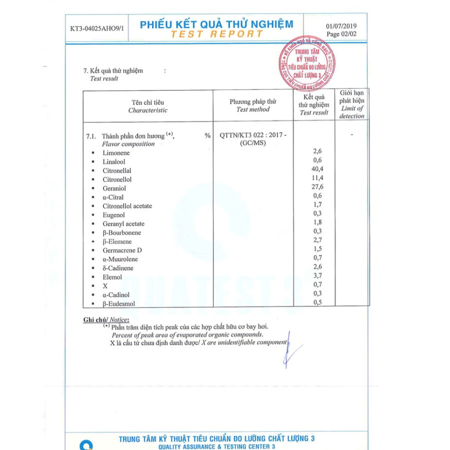 Tinh dau Sa Java cao cap BEFINE Tinh dau nguyen tu nhien Thom phong duoi muoi chong muoi dot 1