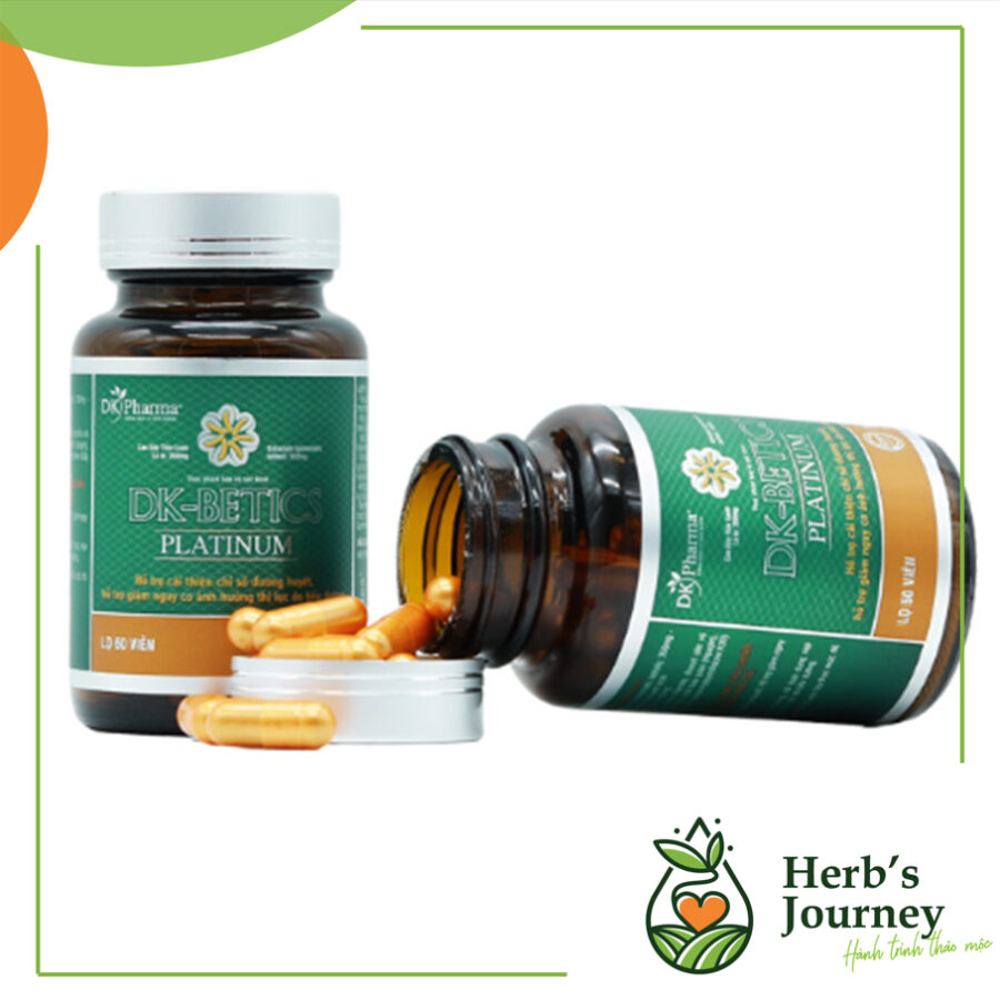 Viên uống DK - Betics Platinum - Hỗ trợ duy trì đường huyết ổn định - CTCP Dược khoa 1 Vien nang DK Betics Platinum cai thien chi so duong huyet cho nguoi tieu duong CTCP Duoc khoa 1