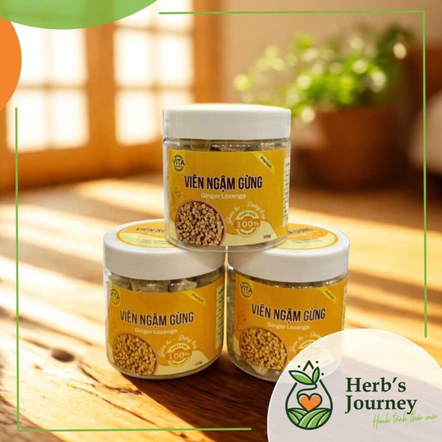 Vien ngam Gung Ginger Lozenge Vita Lo 150g 3
