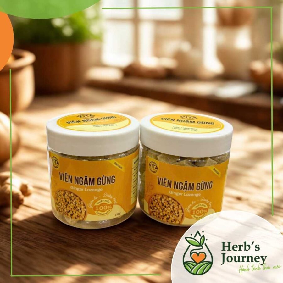 Vien ngam Gung Ginger Lozenge Vita Lo 150g 4