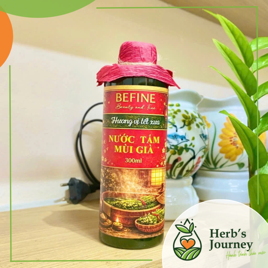 Nước tắm Mùi Già - Chai 300ml - Befine - Hương vị Tết xưa 2 Nuoc tam Mui Gia Chai 300ml Befine Huong vi Tet xua 3